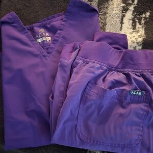 Ada Top And Bottom Violet Scrub Set